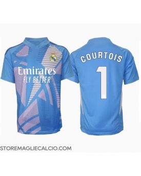Real Madrid Thibaut Courtois #1 Portiere Maglia Gara Casa Repliche 2024-25
